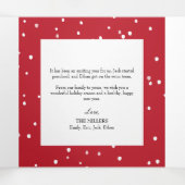 Schnee Winter Weihnachtsfeiertag Trifold Fotokarte Dreifach Gefaltete Urlaubskarte (Innenseite Mitte)