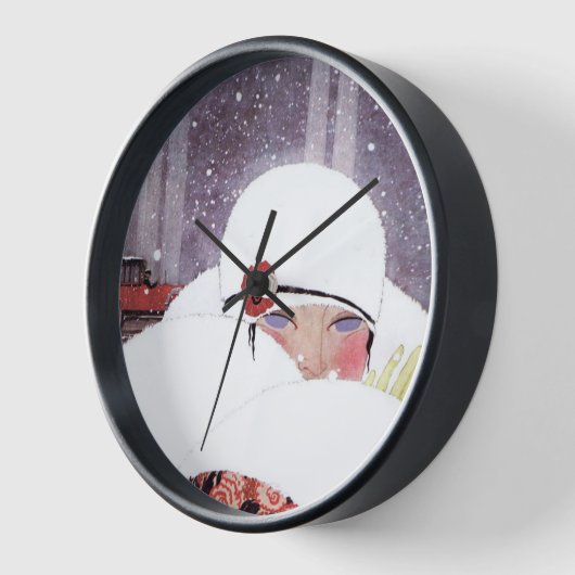 SCHNEE, WINTERSCHÖNHEIT WANDUHR (Winkel)