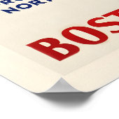 Schnee-Züge Skifahren Boston und Maine Vintage-Ski Poster (Ecke)