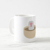 Schneeaffe im Cup Kaffeetasse (Vorderseite Links)