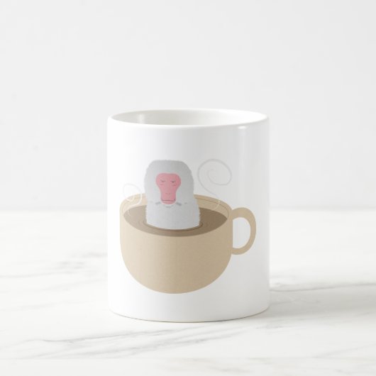 Schneeaffe im Cup Kaffeetasse (Mittel)
