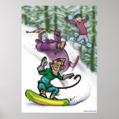 Schneeaffen Poster (Vorne)