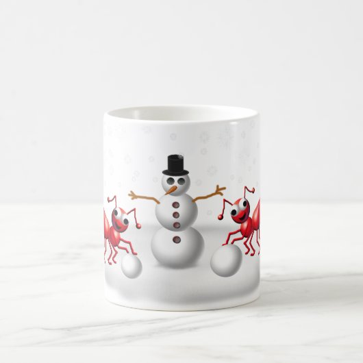 Schneeameisen Kaffeetasse (Mittel)