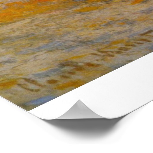 Schneeanfälle von Claude Monet Poster (Ecke)