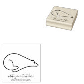 Schneearmone mit Polarbär Gummistempel (Stempel)