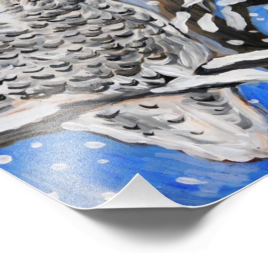 Schneeauge Fotodruck (Ecke)