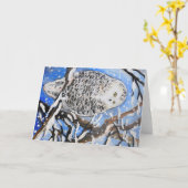 Schneeauge Karte (Gelbe Blume)