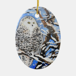 Schneeauge Keramik Ornament