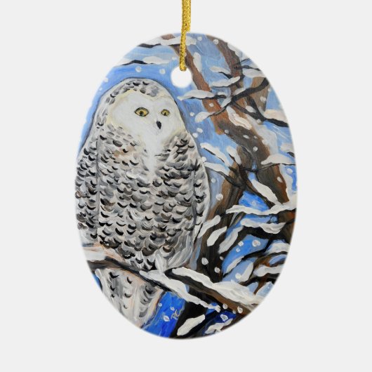 Schneeauge Keramik Ornament (Vorne)
