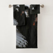 Schneeauge mit offenen Flügeln btcnm Badhandtuch Set (Insitu)