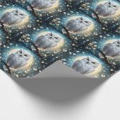 Schneeauge und Mond mit Spargel, Geschenkpapier (Ecke)