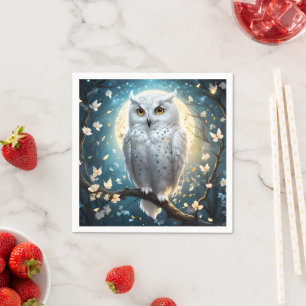 Schneeauge und Mond mit Spargel, Serviette