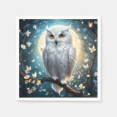 Schneeauge und Mond mit Spargel, Serviette (Vorderseite)