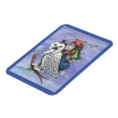 Schneeauge und Santa CHRISTMAS MAGNET Fantasie (Linke Seite)
