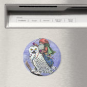 Schneeauge und Santa CHRISTMAS MAGNET Fantasie (In Situ (Geschirrspüler))