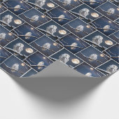 Schneeaugen auf Baumzweigen Geschenkpapier (Ecke)