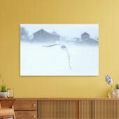 Schneeauschale im Winter Leinwanddruck (Insitu (Wohnzimmer))