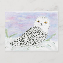 Schneeauschale im Winter Sonnenuntergang Farbstift