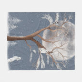 Schneeauschale im Winterbaum und sonnig Fleecedecke (Vorderseite (Horizontal))