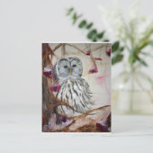 Schneeauschale in einem Baum Postkarte (Stehend Vorderseite)