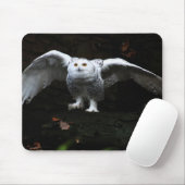 Schneeauschale mit offenem Flügel mpcnm Mousepad (Mit Mouse)