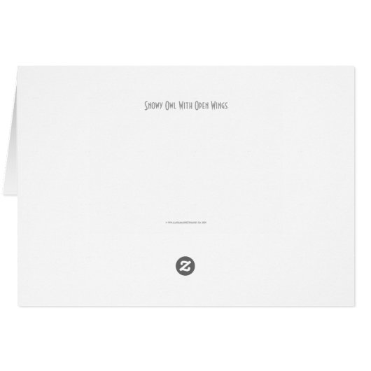 Schneeauschale mit offenen Flügeln gccna (Rückseite Horizontal)