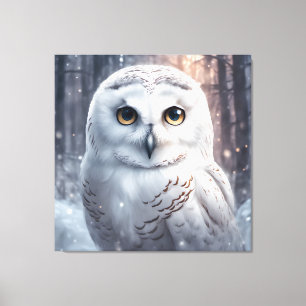 Schneeauschale - Premium Wrapped Canvas (Glanz) Leinwanddruck