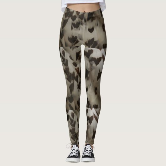 Schneeauschalen Federn Leggings (Vorderseite)