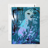 Schneeauscheckpostkarte Postkarte (Vorne/Hinten)