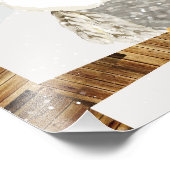 Schneeauscheln in einem Baum Fotodruck (Ecke)