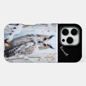 Schneeauuling iPhone Hülle (Rückseite (Horizontal))