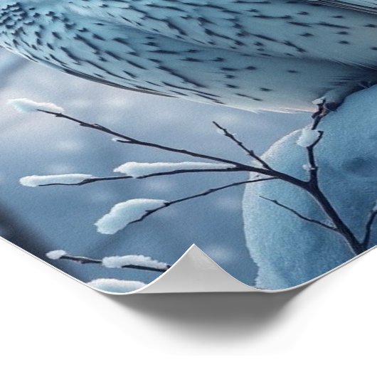 Schneeauuling Poster (Ecke)