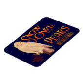 Schneeauulinge Birnen der Marke Snow Owl, Fruchtka Magnet (Linke Seite)