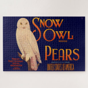 Schneeauulinge Birnen der Marke Snow Owl, Fruchtka Puzzle