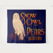 Schneeauulinge Birnen der Marke Snow Owl, Fruchtka Wandteppich (Vorderseite (Horizontal))
