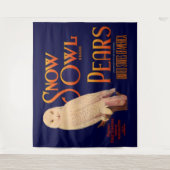 Schneeauulinge Birnen der Marke Snow Owl, Fruchtka Wandteppich (Vorderseite)