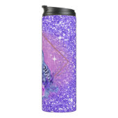 Schneeauulle göttliche Kunst von Renee Thermal Tum Thermosbecher (Nach rechts gedreht)