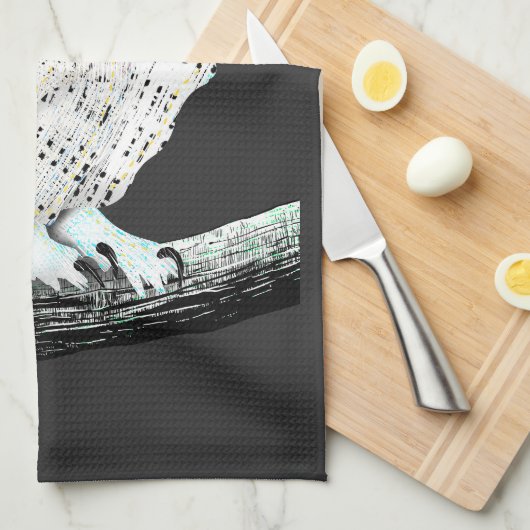 Schneeauwl Geschirrtuch (Viertel Falte)