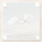 Schneeauwl Glasuntersetzer (Rückseite)