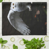 Schneeauwl mit offenen Flügeln ktcna Geschirrtuch (Gefaltet)