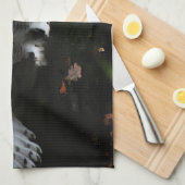 Schneeauwl mit offenen Flügeln ktcna Geschirrtuch (Viertel Falte)