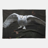 Schneeauwl mit offenen Flügeln ktcna Geschirrtuch (Horizontal)
