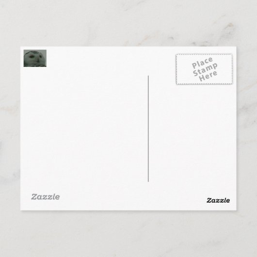 Schneeauwl Postkarte (Rückseite)