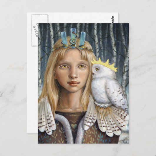 Schneeauwl Postkarte (Vorne/Hinten)