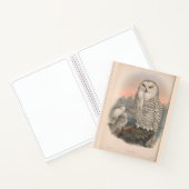 Schneeauwl und Falcon Hardcover Spirale Sketchbook Notizblock (Innenseite)
