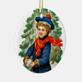 Schneeball für Kinder Keramikornament (Rechts)