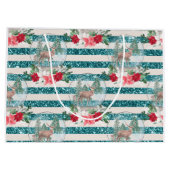 Schneeball für Weihnachtswild, Poinsettias Große Geschenktüte (Rückseite)