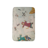 Schneeball-Kampf Badematte (Vorderseite Vertikal)