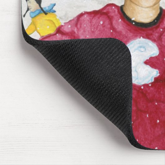 Schneeball-Kampf! Mousepad (Ecke)