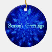 Schneeball Keramik Ornament (Vorne)